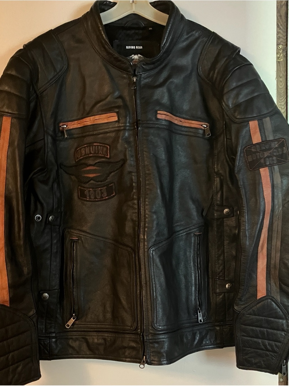 Harley-Davidson Men's Black Leather Performance Riding Jacket